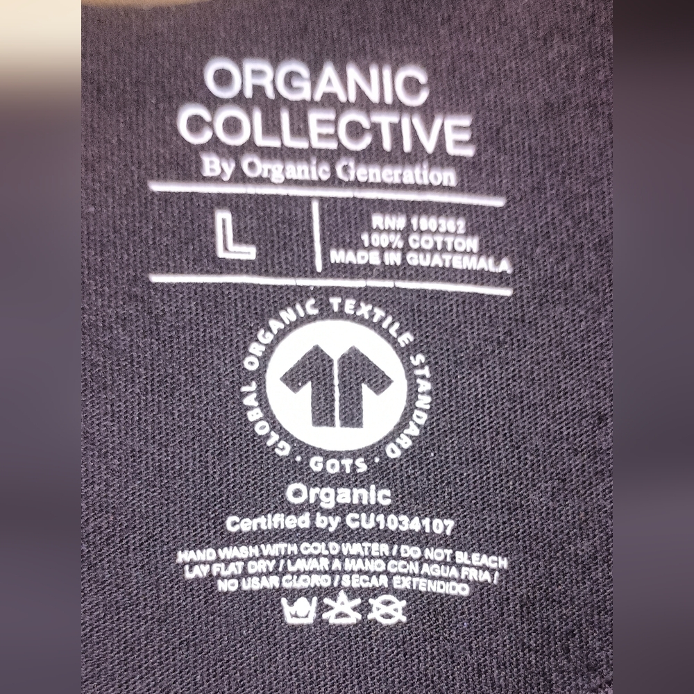 Organic Collective Mardrid Cropped Style Embroidered Top L - Picture 7 of 7